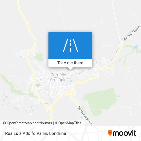 Rua Luiz Adolfo Vallin map
