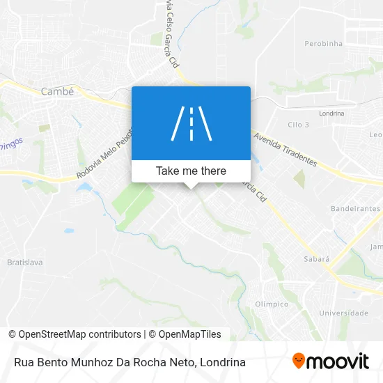 Rua Bento Munhoz Da Rocha Neto map