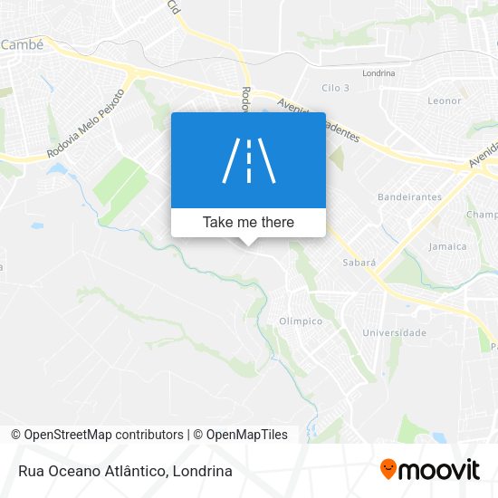 Rua Oceano Atlântico map