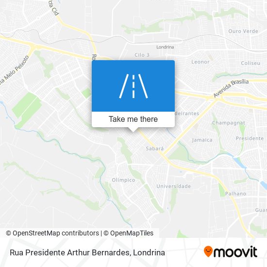 Rua Presidente Arthur Bernardes map