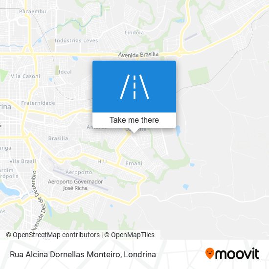 Mapa Rua Alcina Dornellas Monteiro