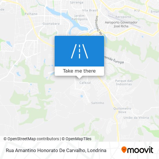 Rua Amantino Honorato De Carvalho map