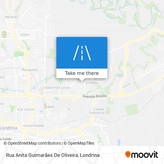 Rua Anita Guimarães De Oliveira map