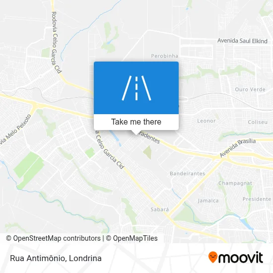 Rua Antimônio map