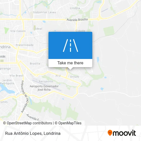 Rua Antônio Lopes map