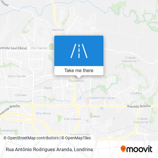 Rua Antônio Rodrigues Aranda map
