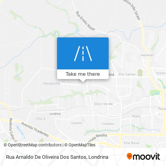 Mapa Rua Arnaldo De Oliveira Dos Santos