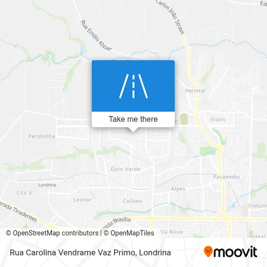 Rua Carolina Vendrame Vaz Primo map