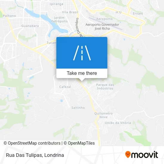 Rua Das Tulipas map