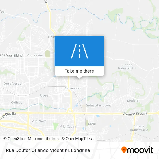 Rua Doutor Orlando Vicentini map