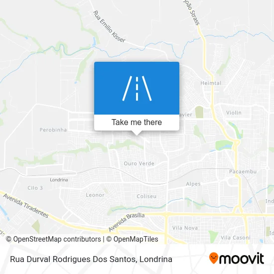 Rua Durval Rodrigues Dos Santos map
