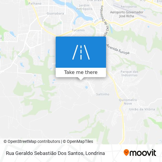 Rua Geraldo Sebastião Dos Santos map