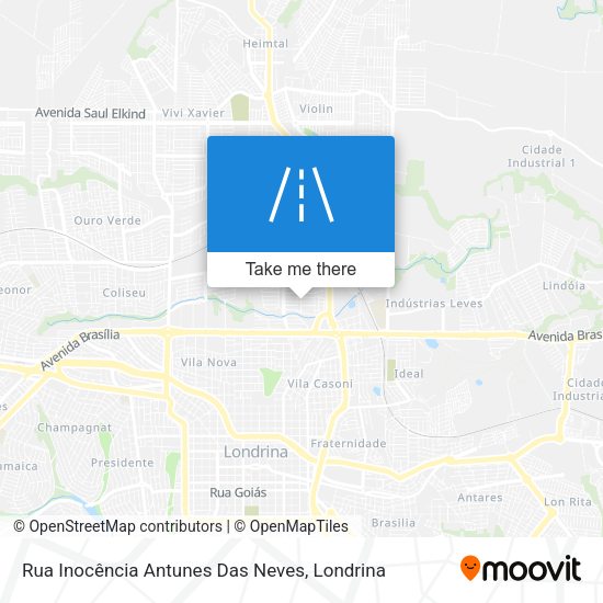 Rua Inocência Antunes Das Neves map