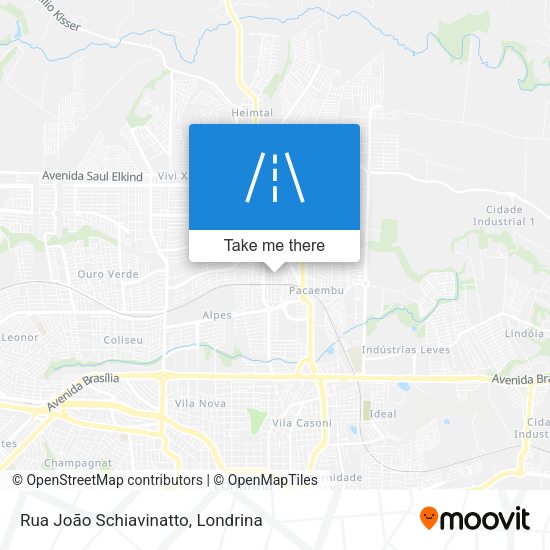 Rua João Schiavinatto map