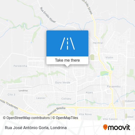 Rua José Antônio Gorla map