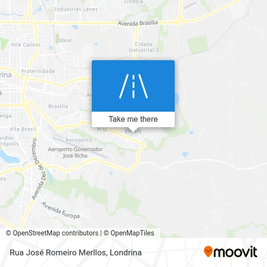 Rua José Romeiro Merllos map