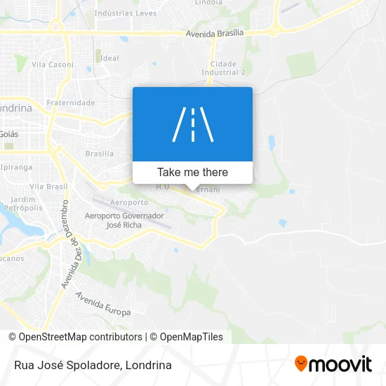 Rua José Spoladore map