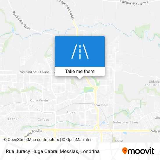 Rua Juracy Huga Cabral Messias map