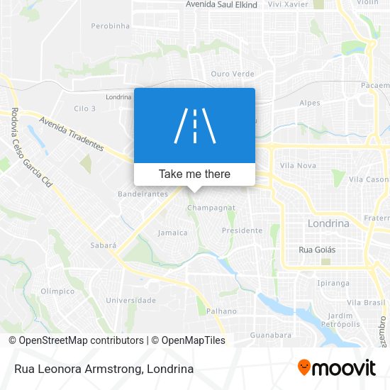 Rua Leonora Armstrong map