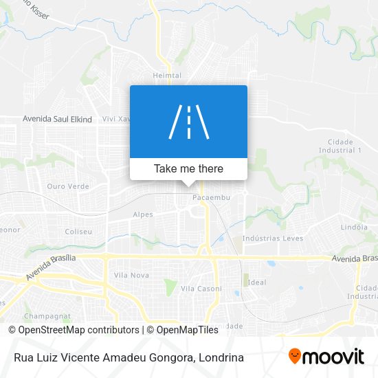 Rua Luiz Vicente Amadeu Gongora map
