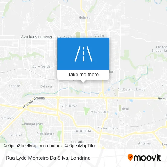 Rua Lyda Monteiro Da Silva map