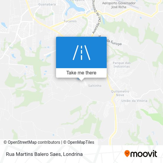 Rua Martins Balero Saes map