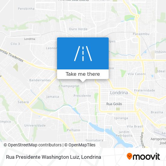 Rua Presidente Washington Luiz map