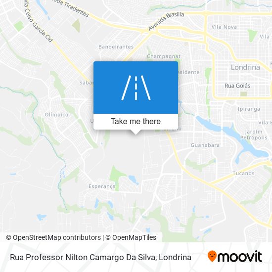 Rua Professor Nilton Camargo Da Silva map