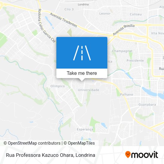 Rua Professora Kazuco Ohara map