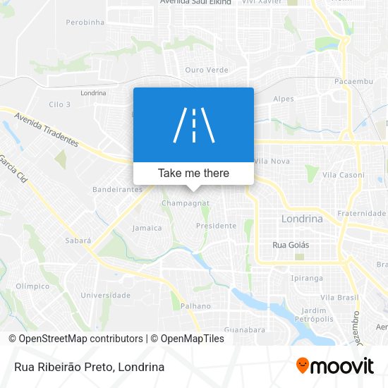 Rua Ribeirão Preto map