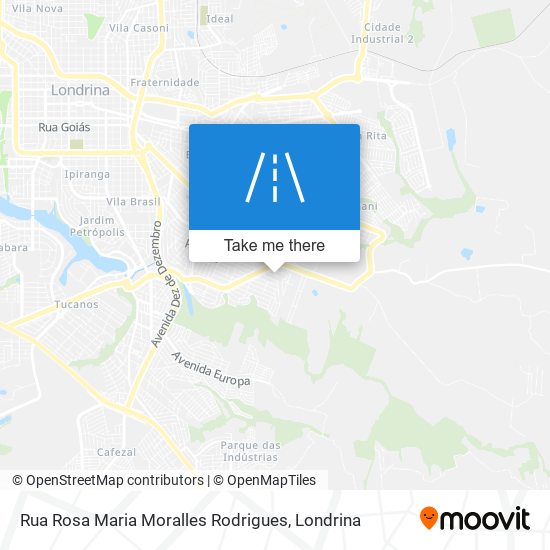 Mapa Rua Rosa Maria Moralles Rodrigues
