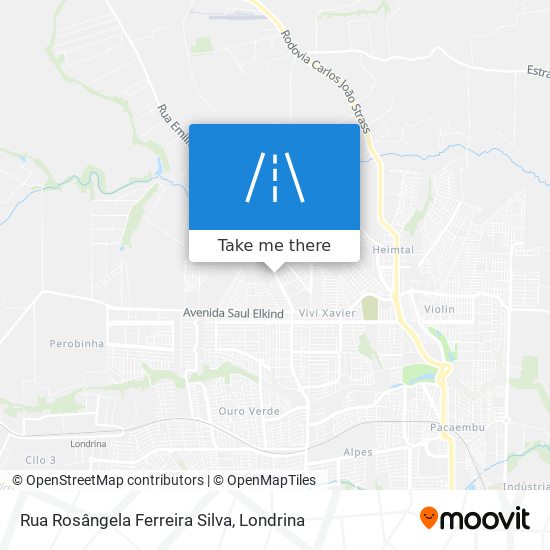 Mapa Rua Rosângela Ferreira Silva