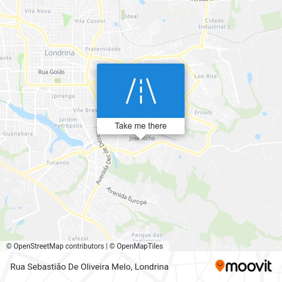 Rua Sebastião De Oliveira Melo map