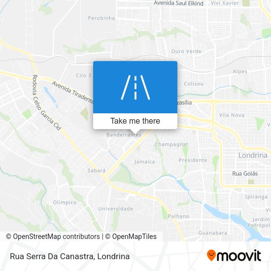 Rua Serra Da Canastra map
