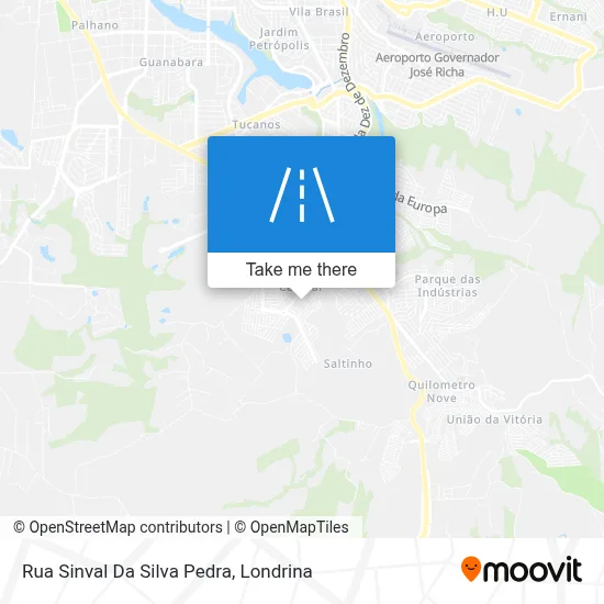 Rua Sinval Da Silva Pedra map