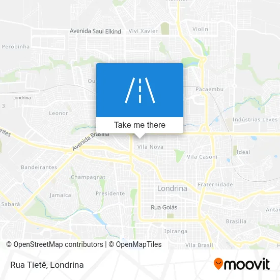 Rua Tietê map