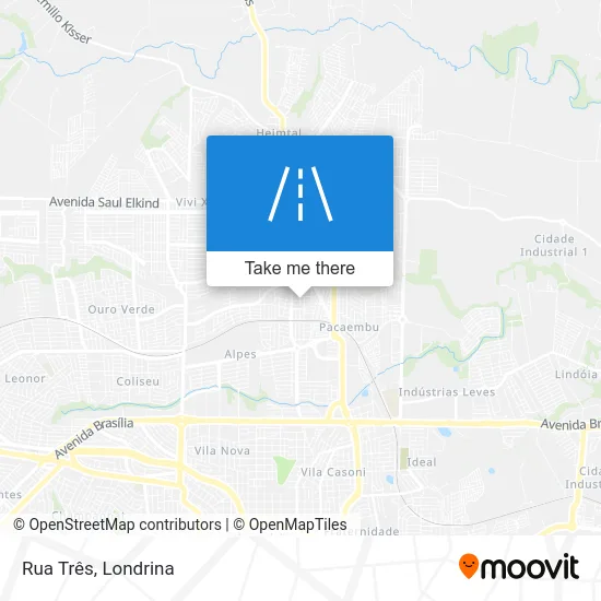 Rua Três map