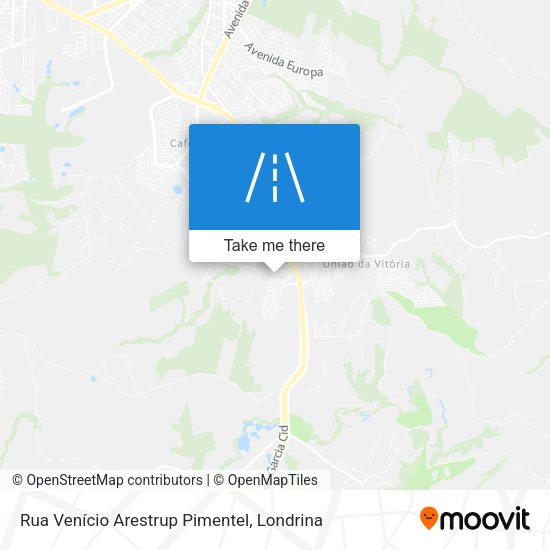 Rua Venício Arestrup Pimentel map