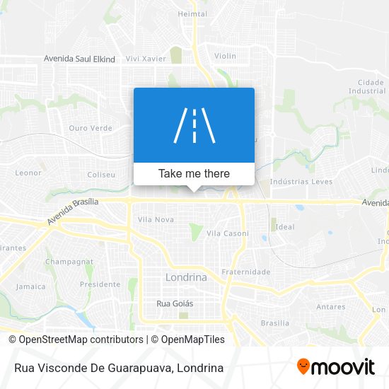 Rua Visconde De Guarapuava map