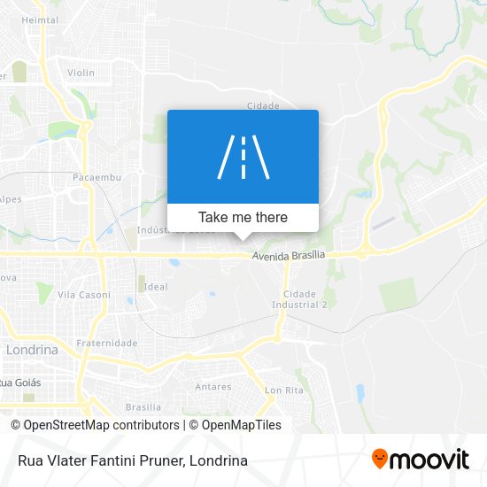 Rua Vlater Fantini Pruner map