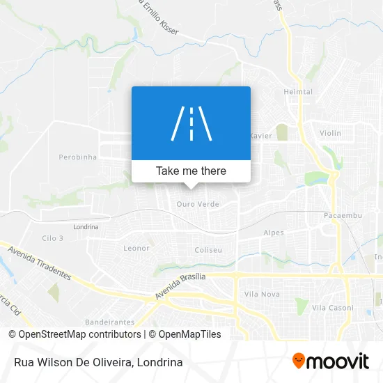Rua Wilson De Oliveira map