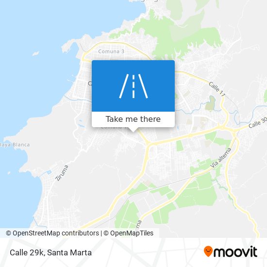 Calle 29k map