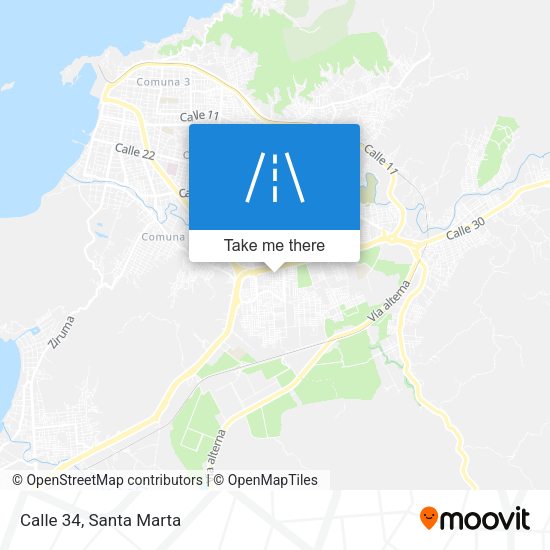 Mapa de Calle 34