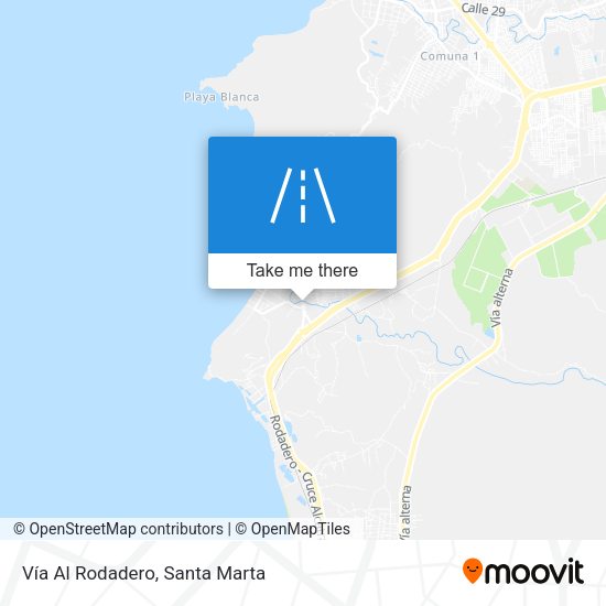 Vía Al Rodadero map