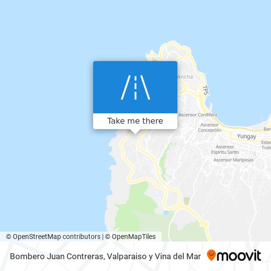 Bombero Juan Contreras map