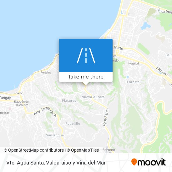 Vte. Agua Santa map