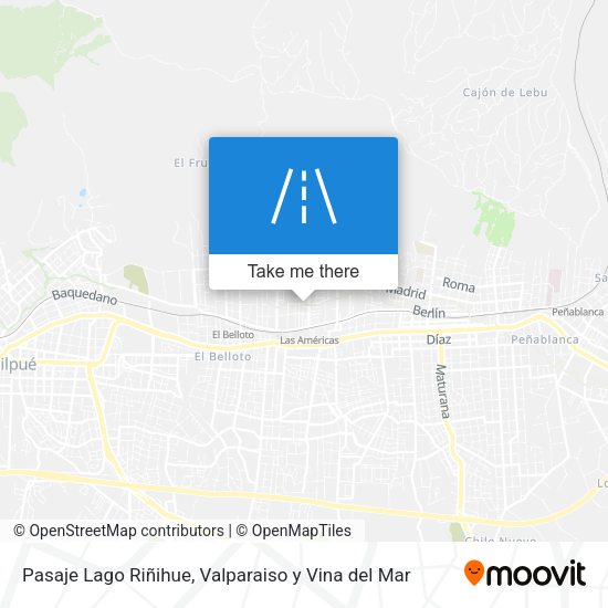 Mapa de Pasaje Lago Riñihue