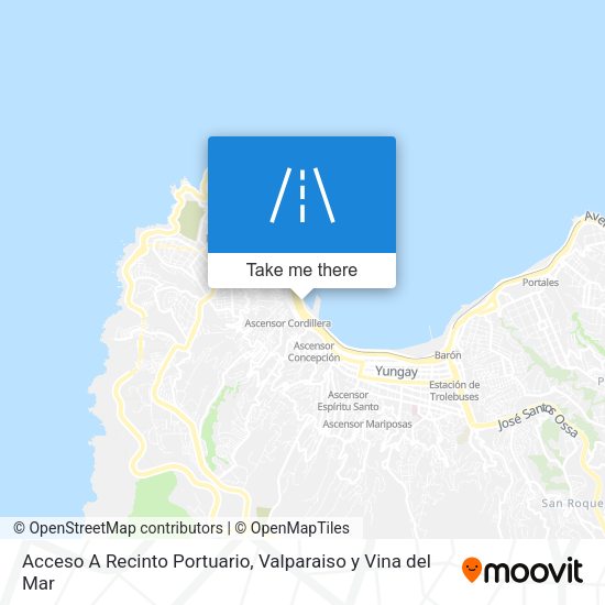 Acceso A Recinto Portuario map