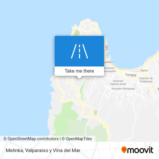 Mapa de Melinka