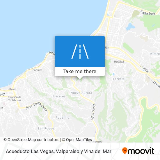 Acueducto Las Vegas map